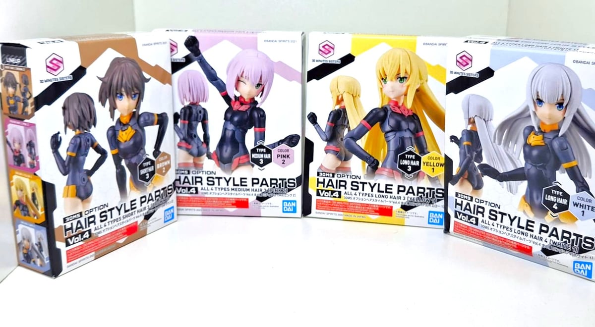 30MS Option Hair Styles Parts Vol. 4 (4 Types)
